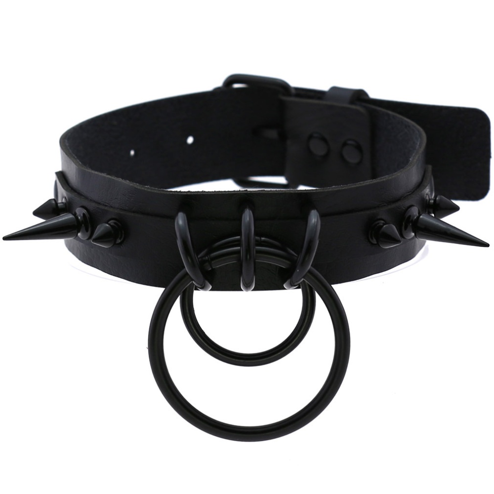 Bullet 69 - Black Rings and Spike foulard - Noir/Noir
